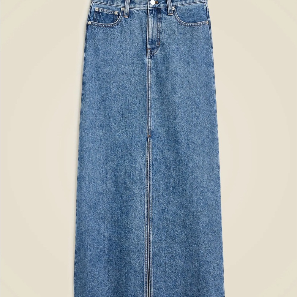 J. Crew Blue Classic Jean skirt.